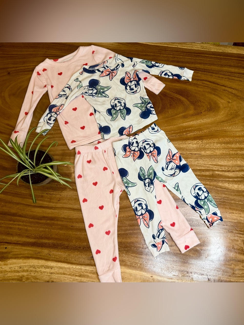 Girls 2T Pajama Bundle | Disney Minnie Mouse + Cat & Jack (2 Sets)